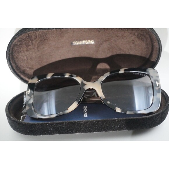 Tom Ford Butterfly FT0609 S 55K Tortoiseshell cat-eye Gradient grey lenses UV - Picture 5 of 9